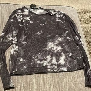 Tye dye mesh shirt